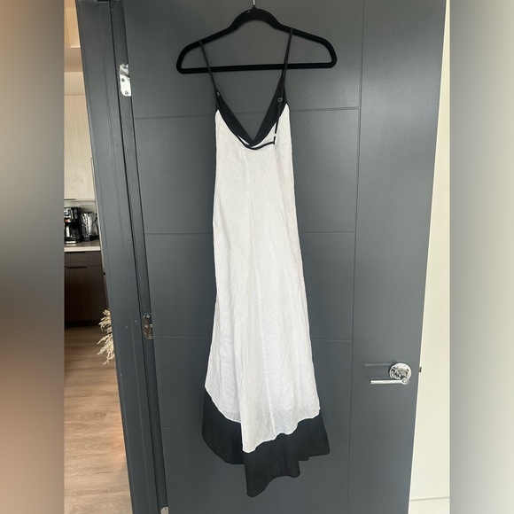 Reiss white and black midi dress - Picture 3 of 6